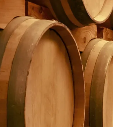 Close up of whisky cask