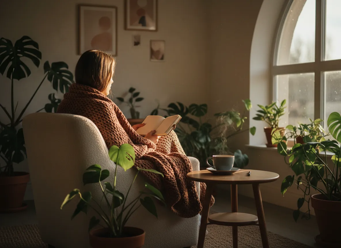 Calm, soft photo evoking healing and reflection