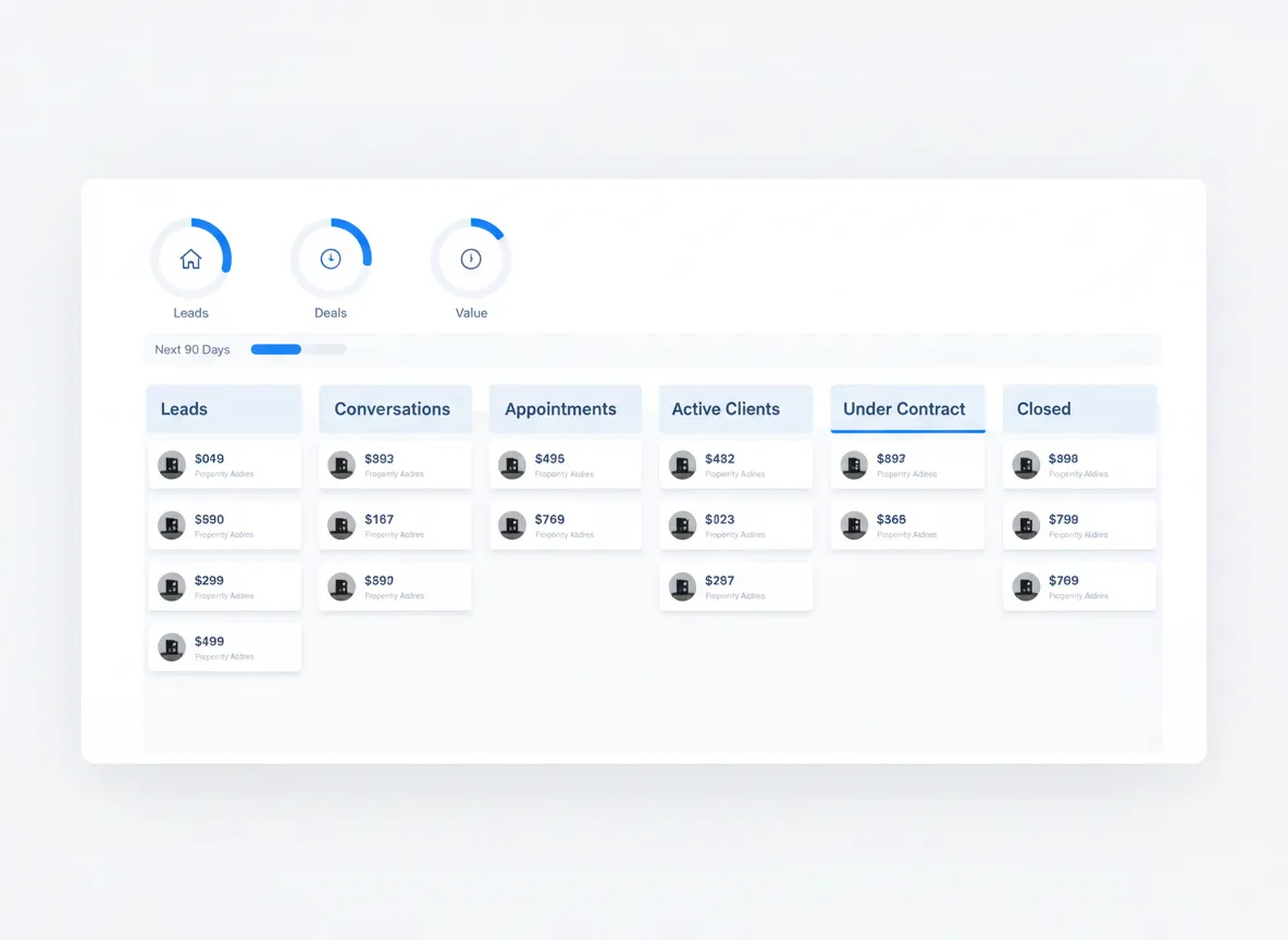 AgentFlow pipeline stages for real estate agents