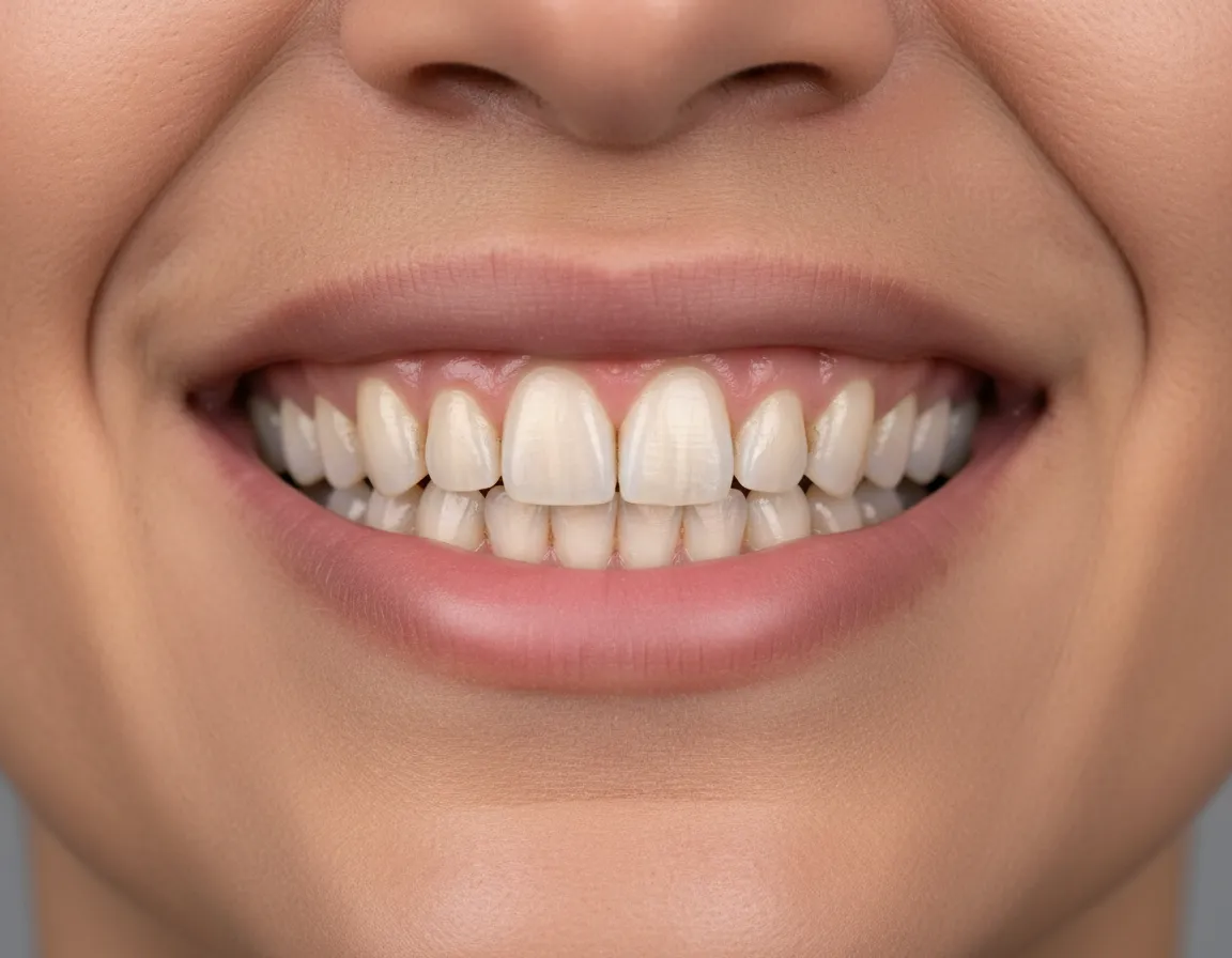 Antes de tratamiento dental estético