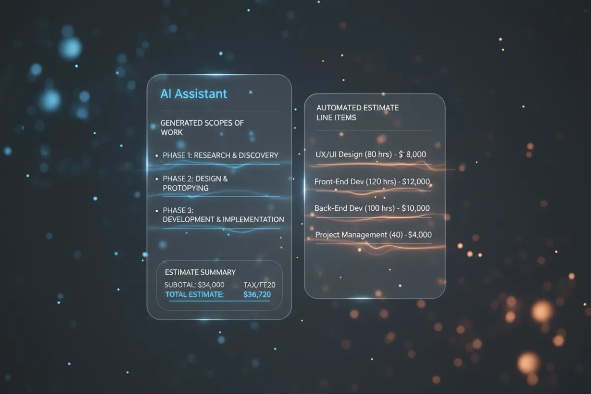 AI Assistant interface