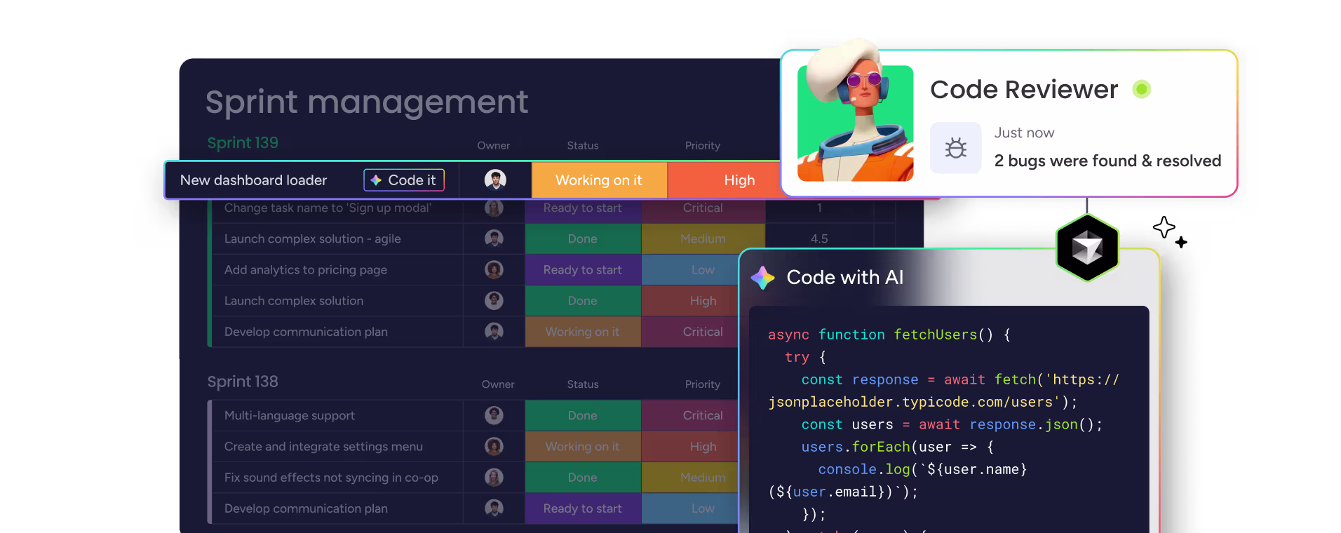 Job Costing Dashboard interface