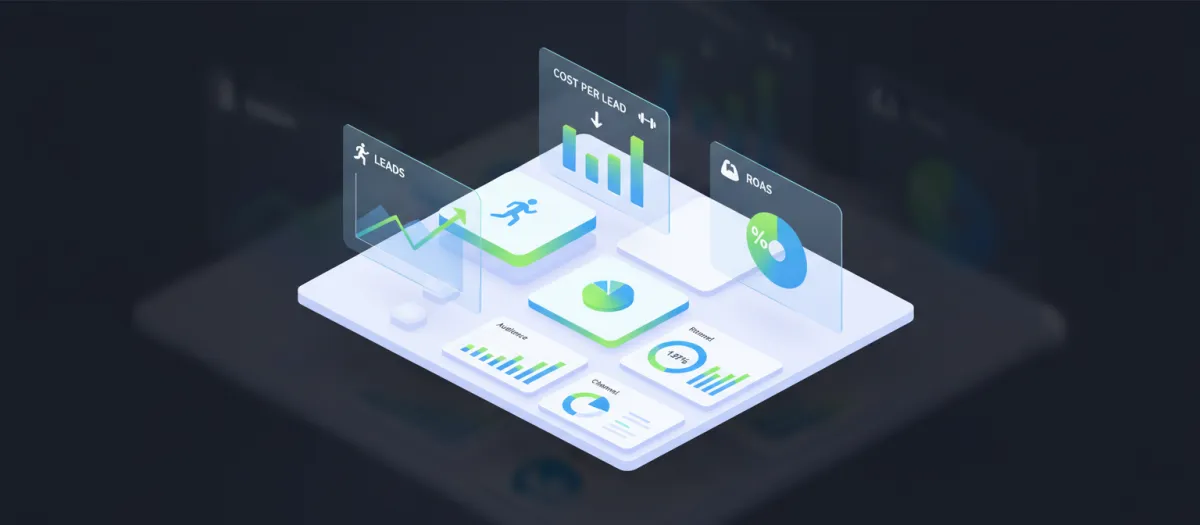 Local gym marketing campaign performance dashboard.