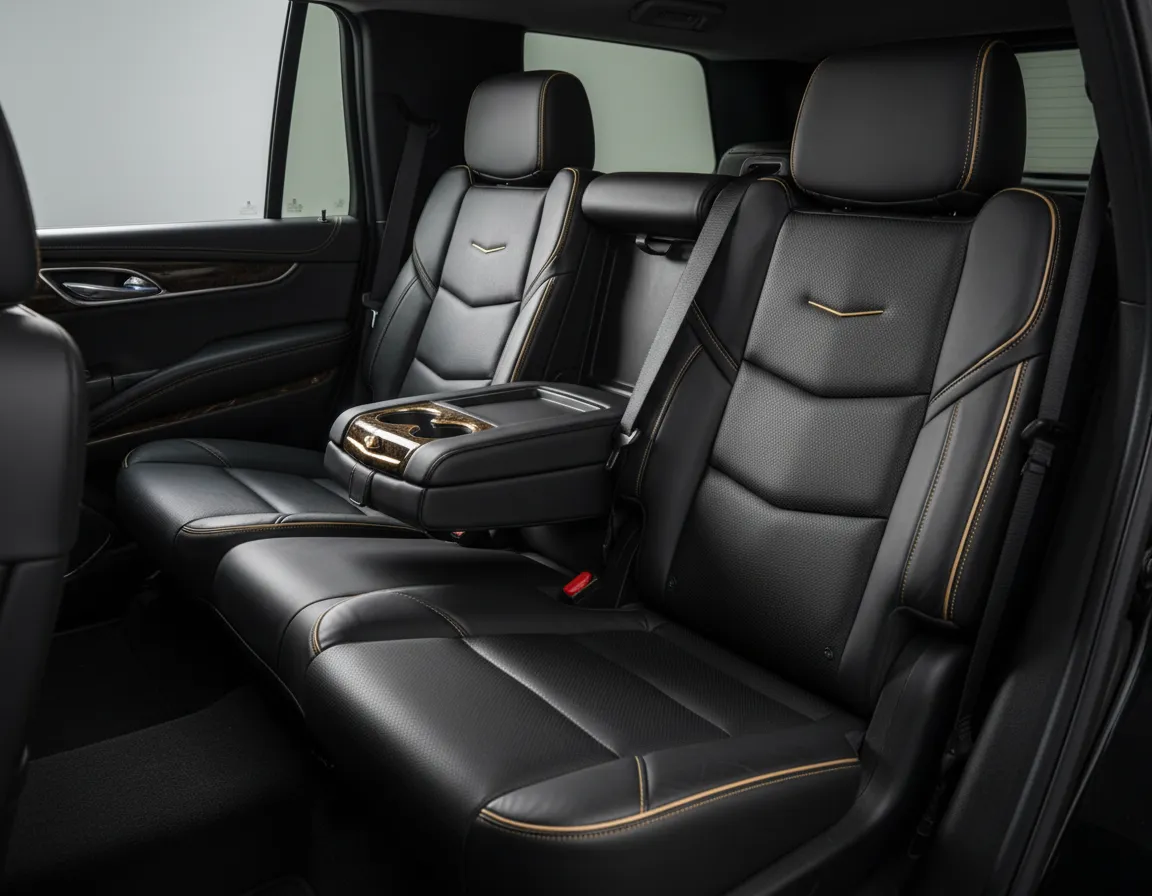 Luxury Cadillac Escalade interior detail