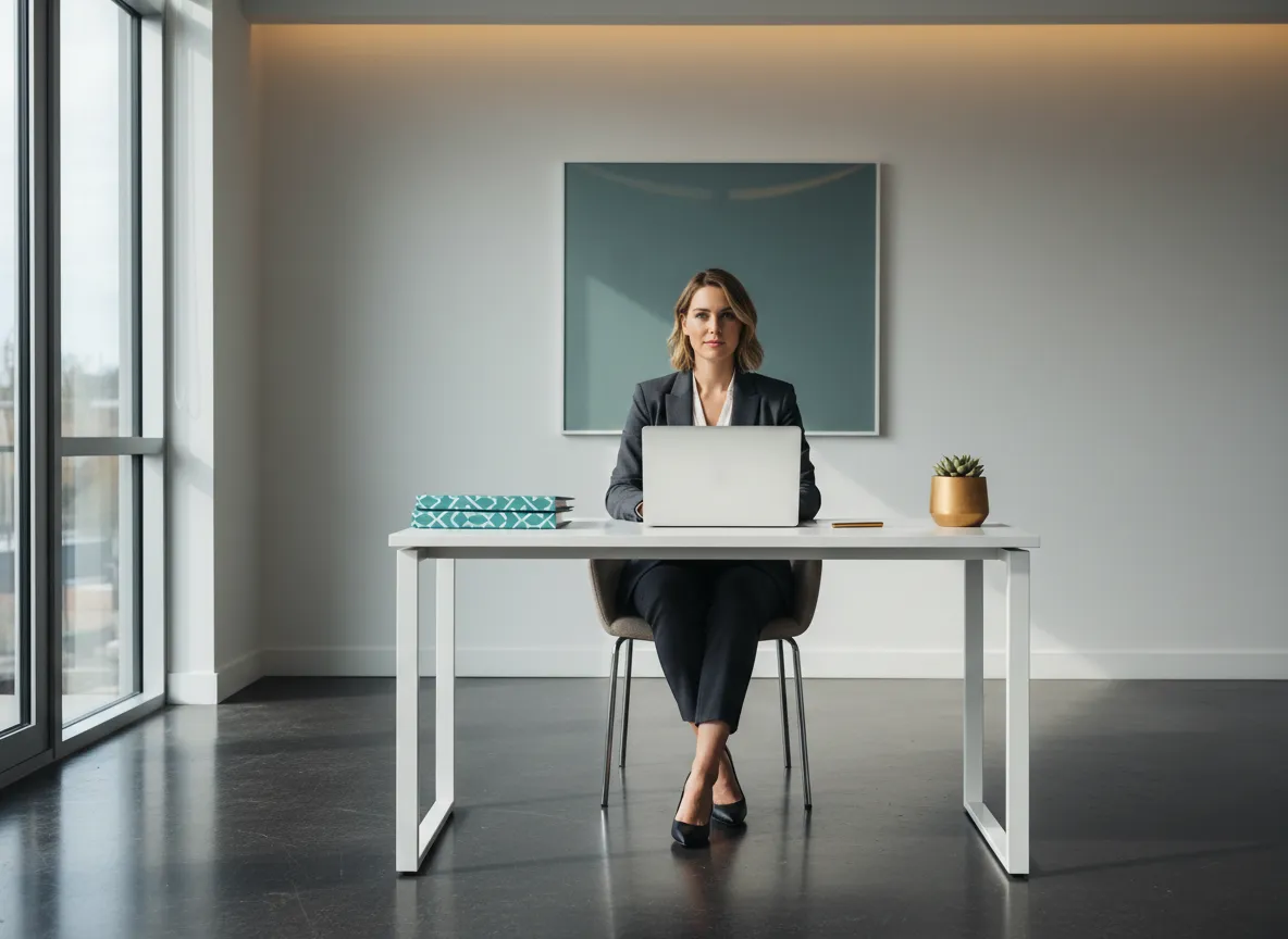 A clean, methodical workspace representing the newly created system