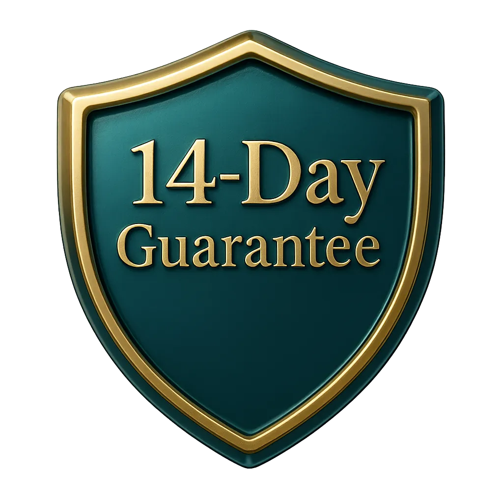 14-Day Money Back Guarantee Shield