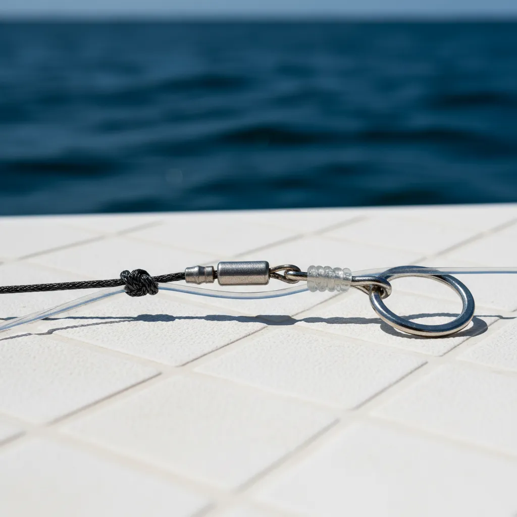 Close-up of premium offshore fishing gear setup
