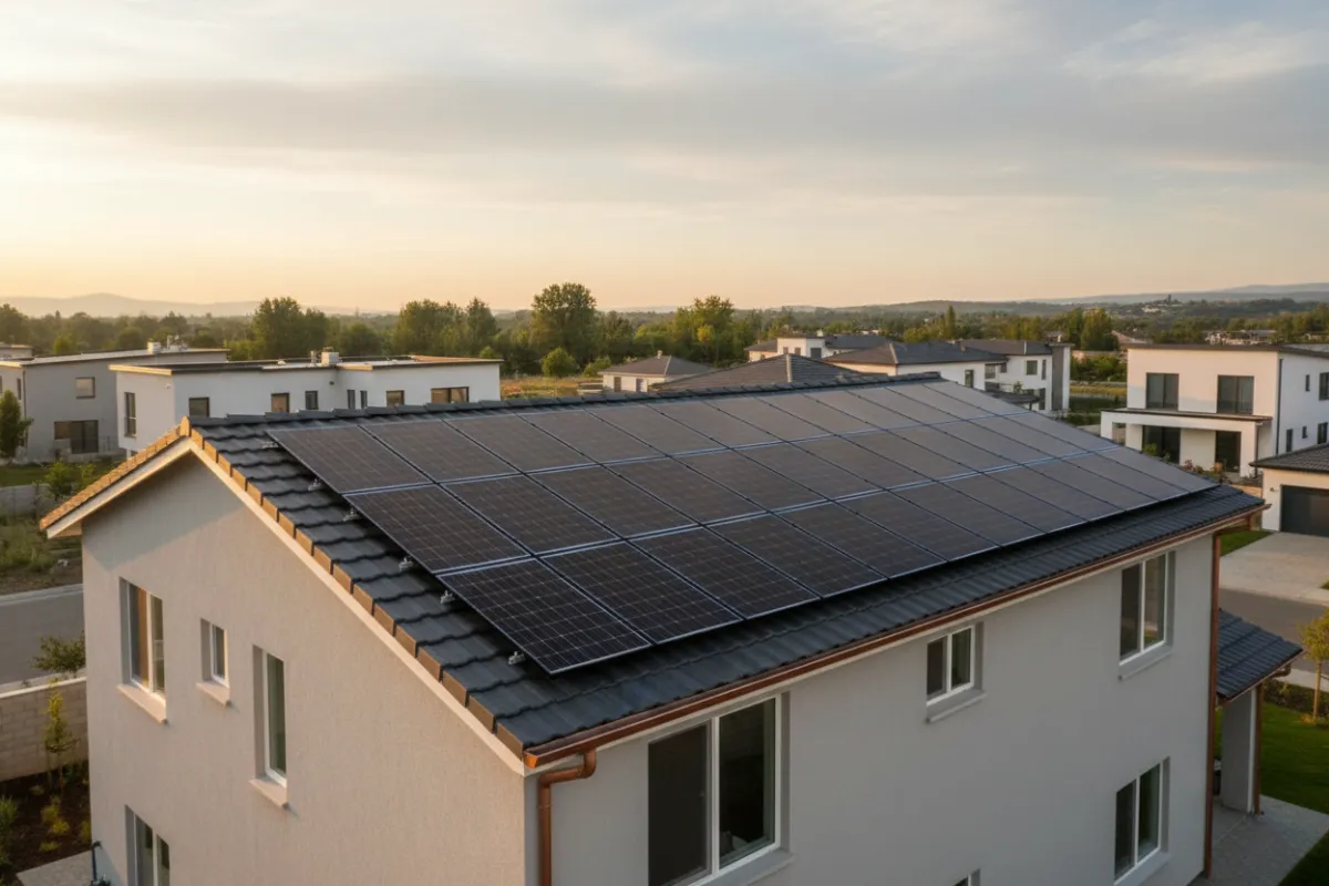 Recent residential solar installation project
