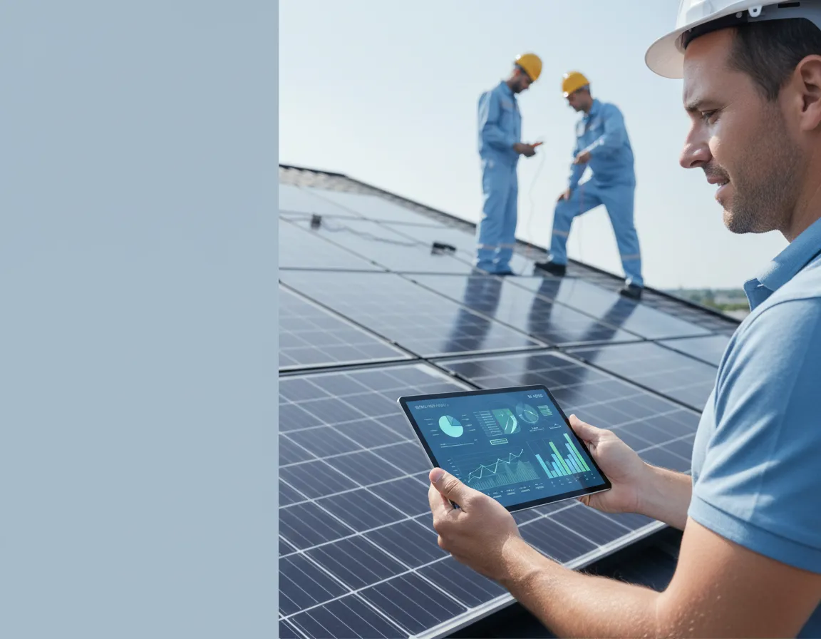 Solar installers near panels