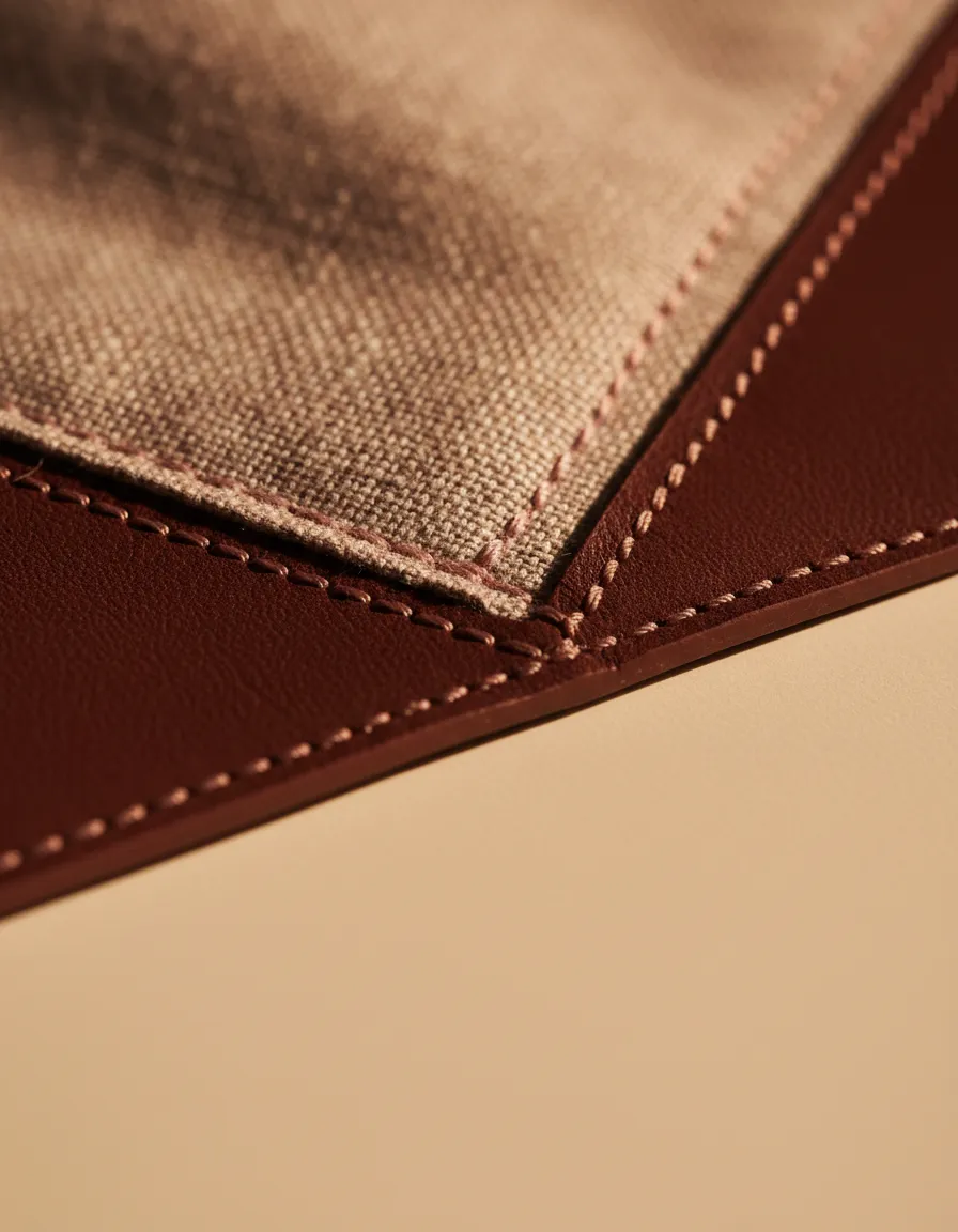 Close-up of artisanal texture showing uncompromising materials
