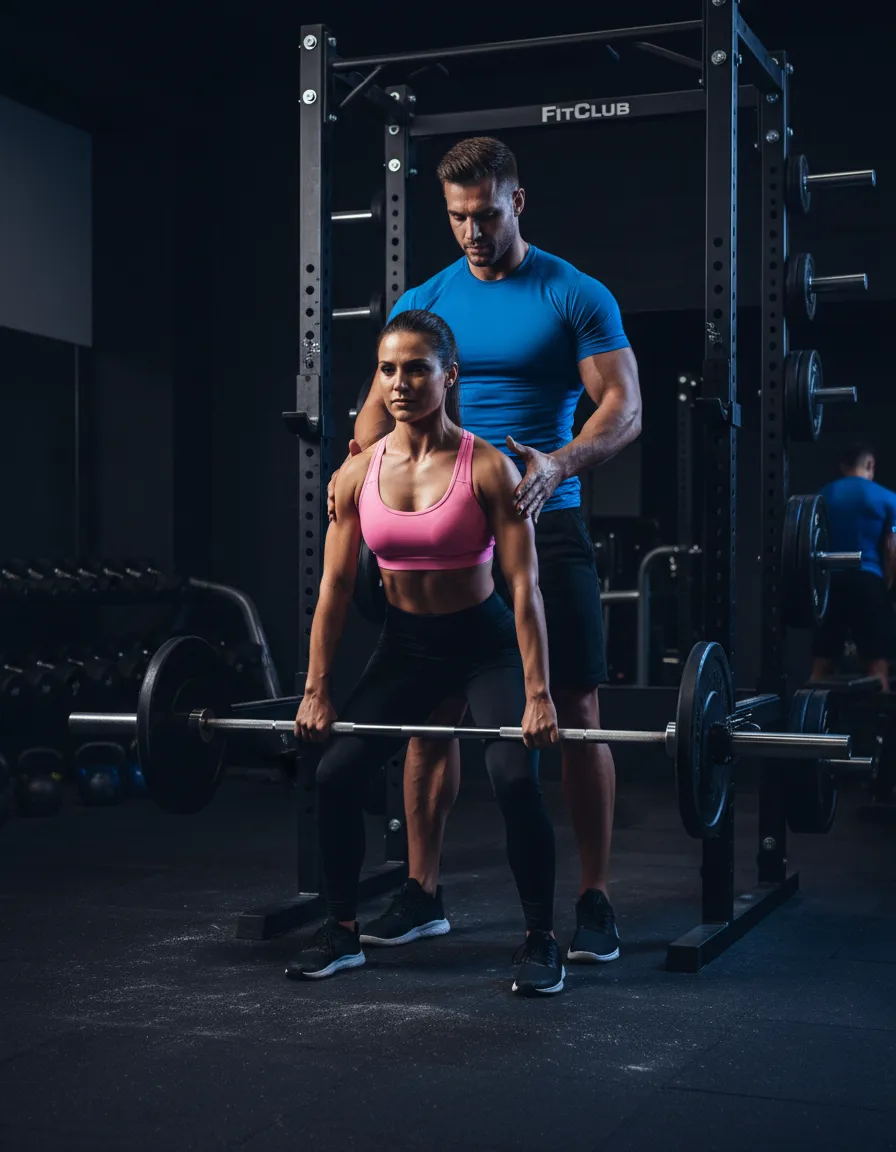 FitClub members training together in a high-energy group environment
