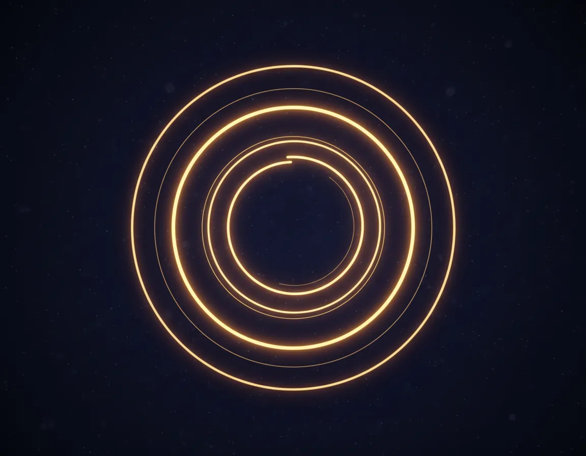 cinematic ritual geometric light patterns