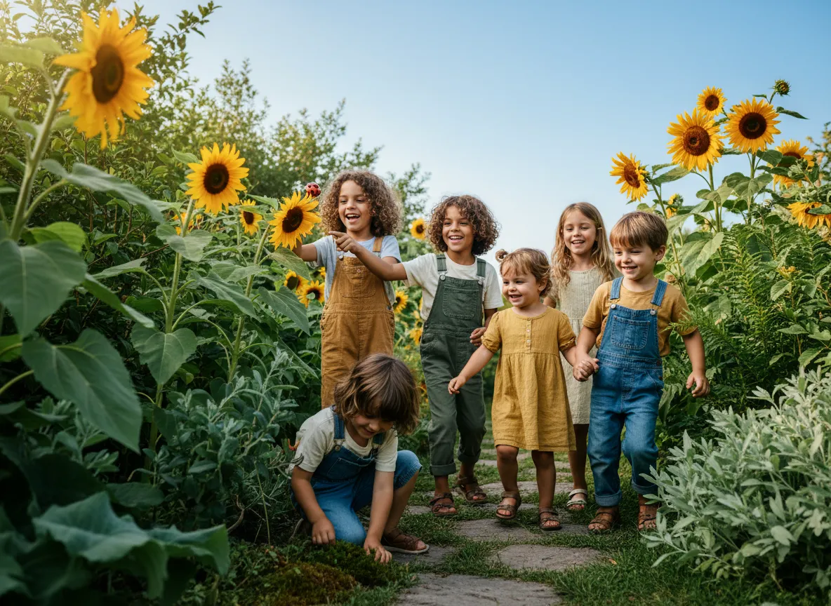 Children learning and growing in faith outdoors