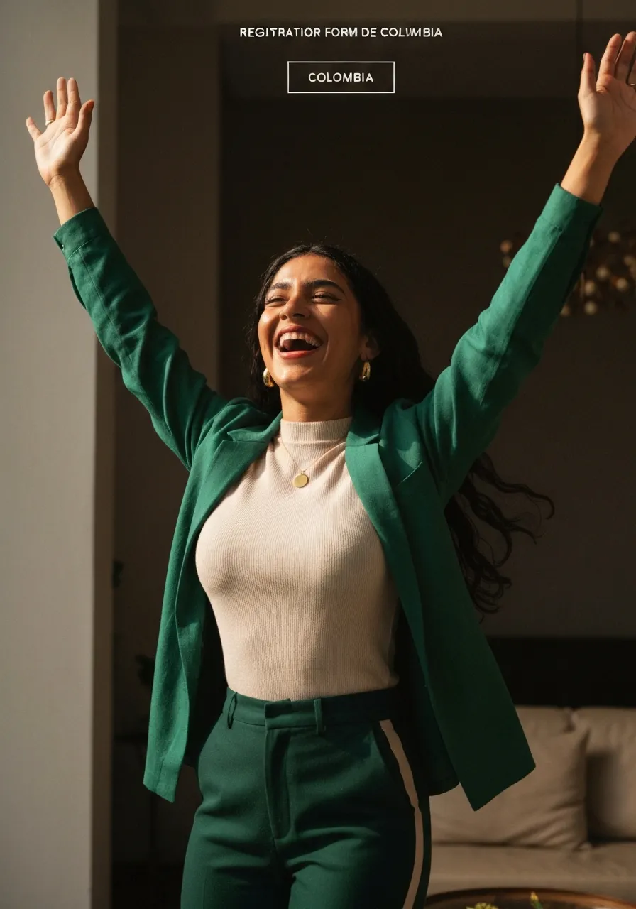 Persona feliz celebrando su premio
