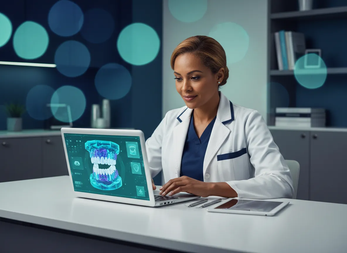 Clinician reviewing evidence-based digital modules