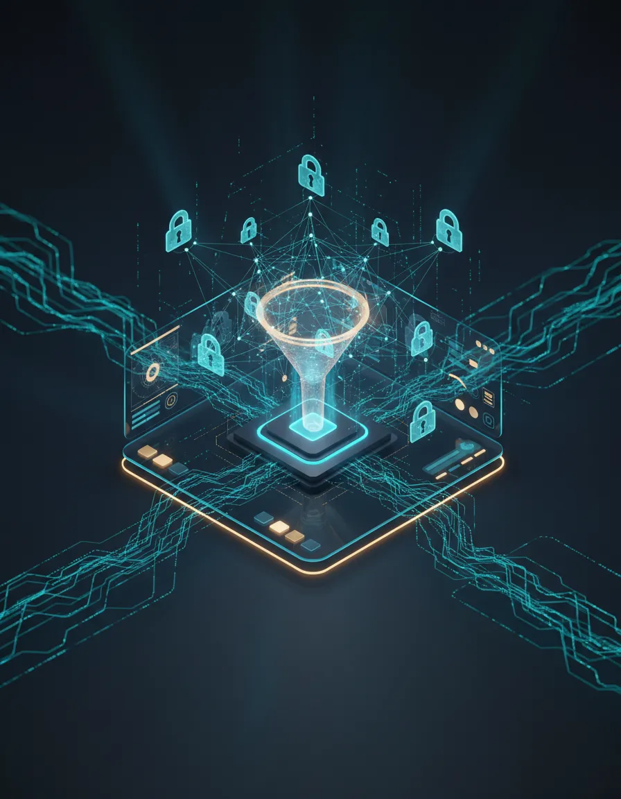 AI Funnel Dashboard and Security Topology