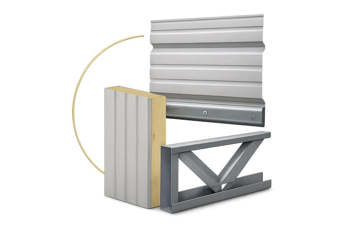 Upgrades and add-ons including roll-up doors, windows, and lean-tos