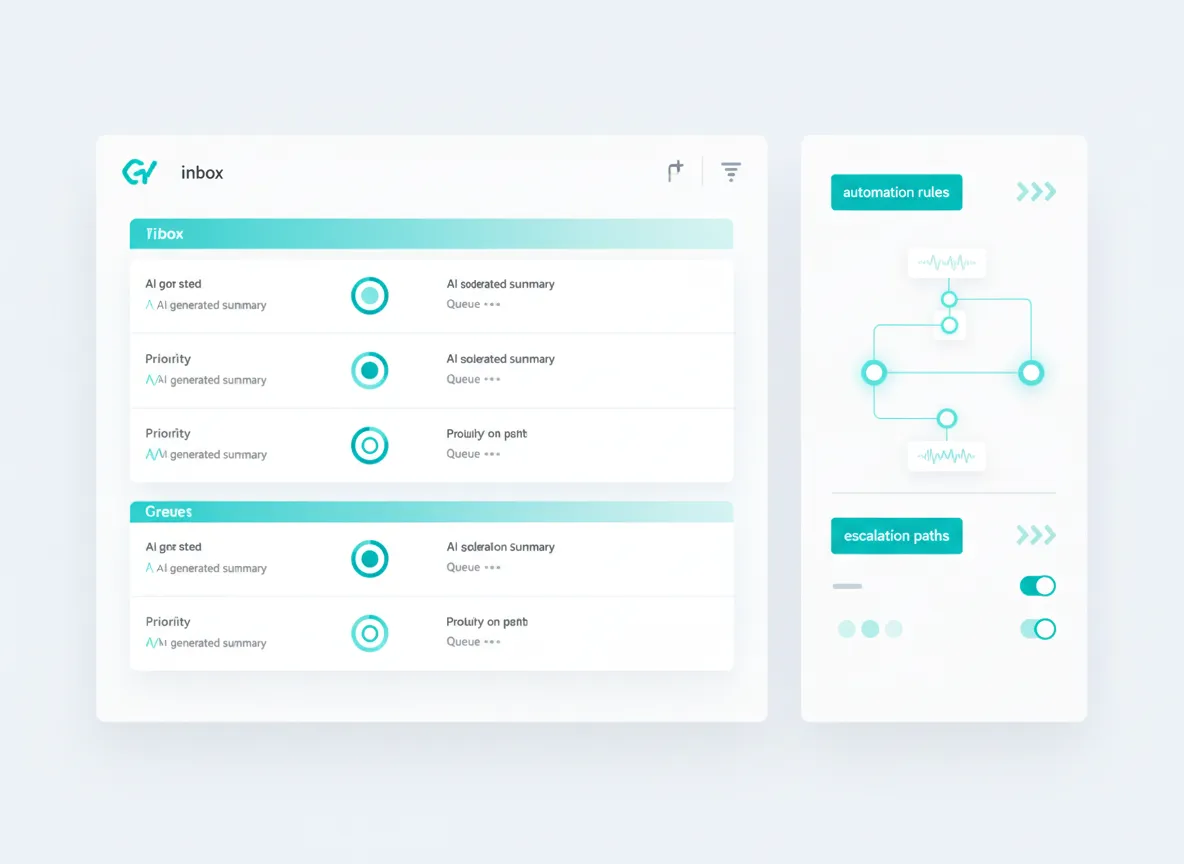 AI triage and automation flow for support operations