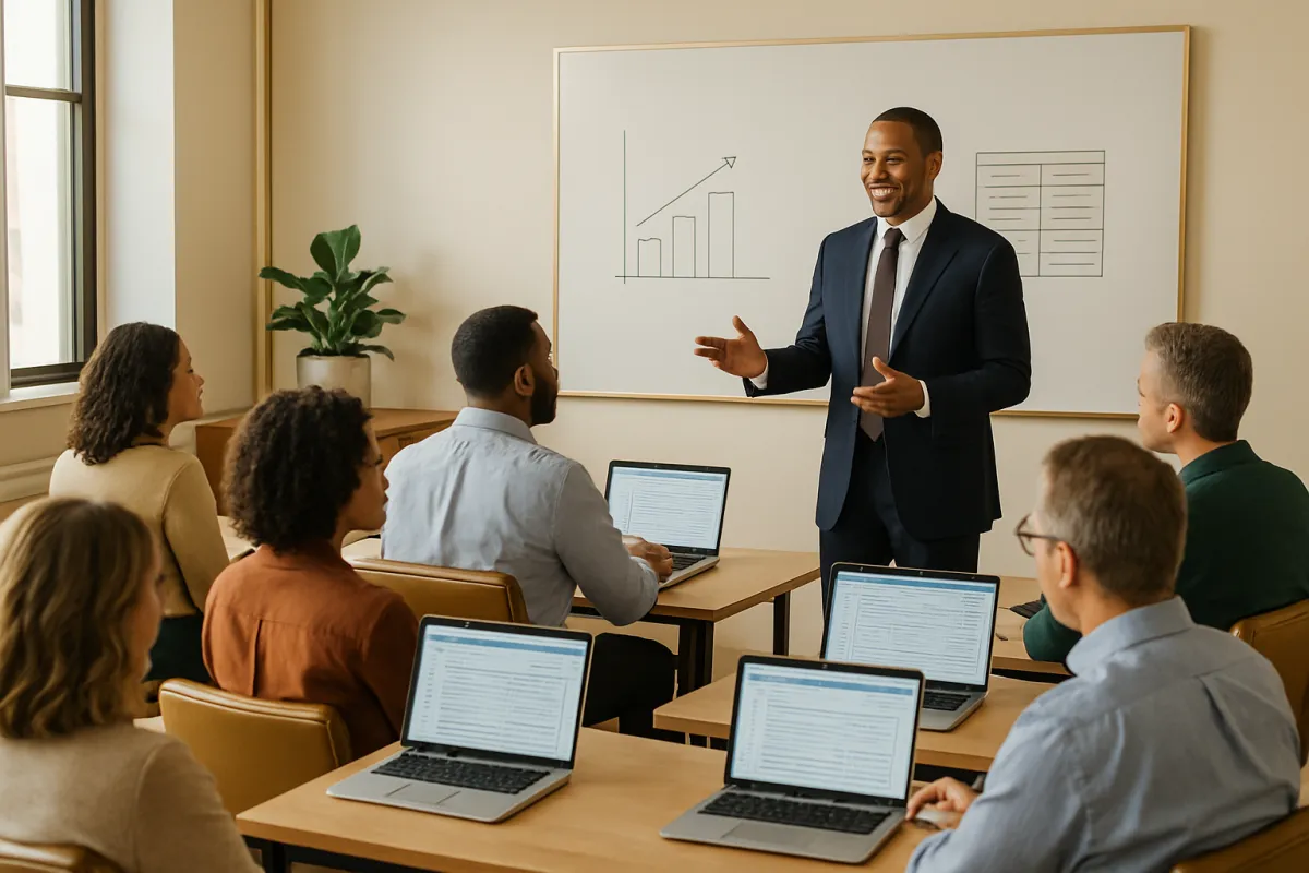 Professional tax school classroom training