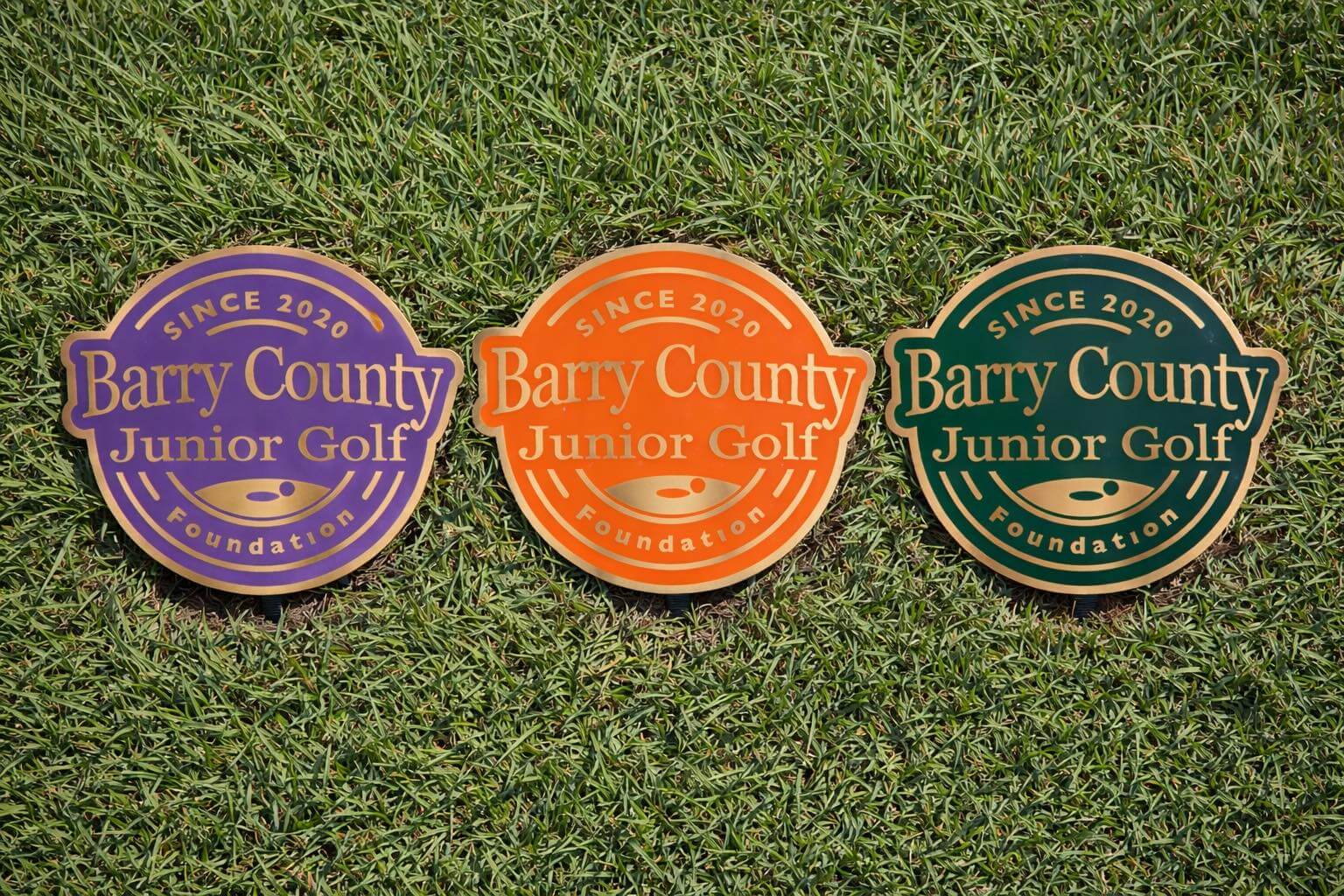 Junior Tee Boxes - Purple, Orange, and Green
