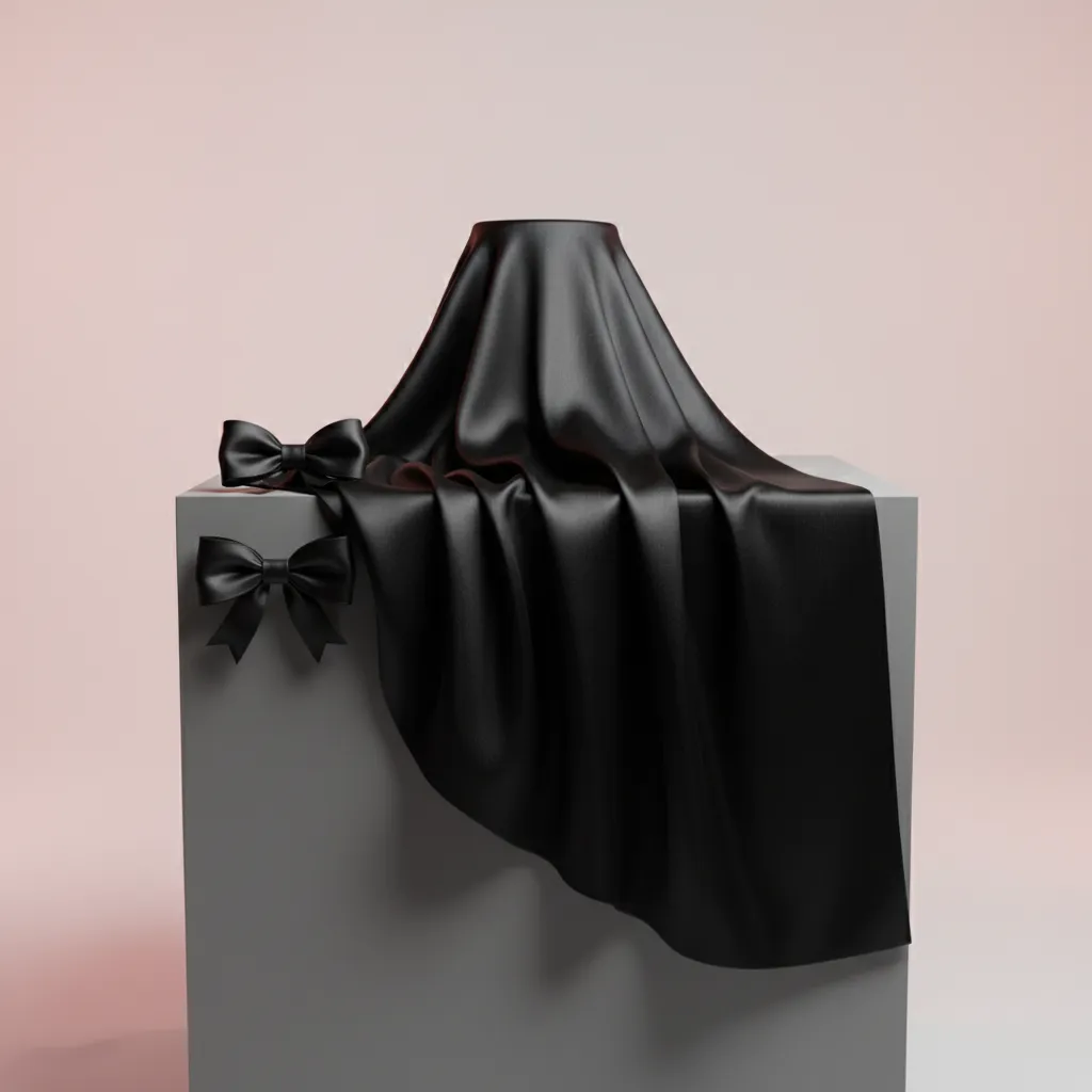 Midnight Silk Drop Niqab product view