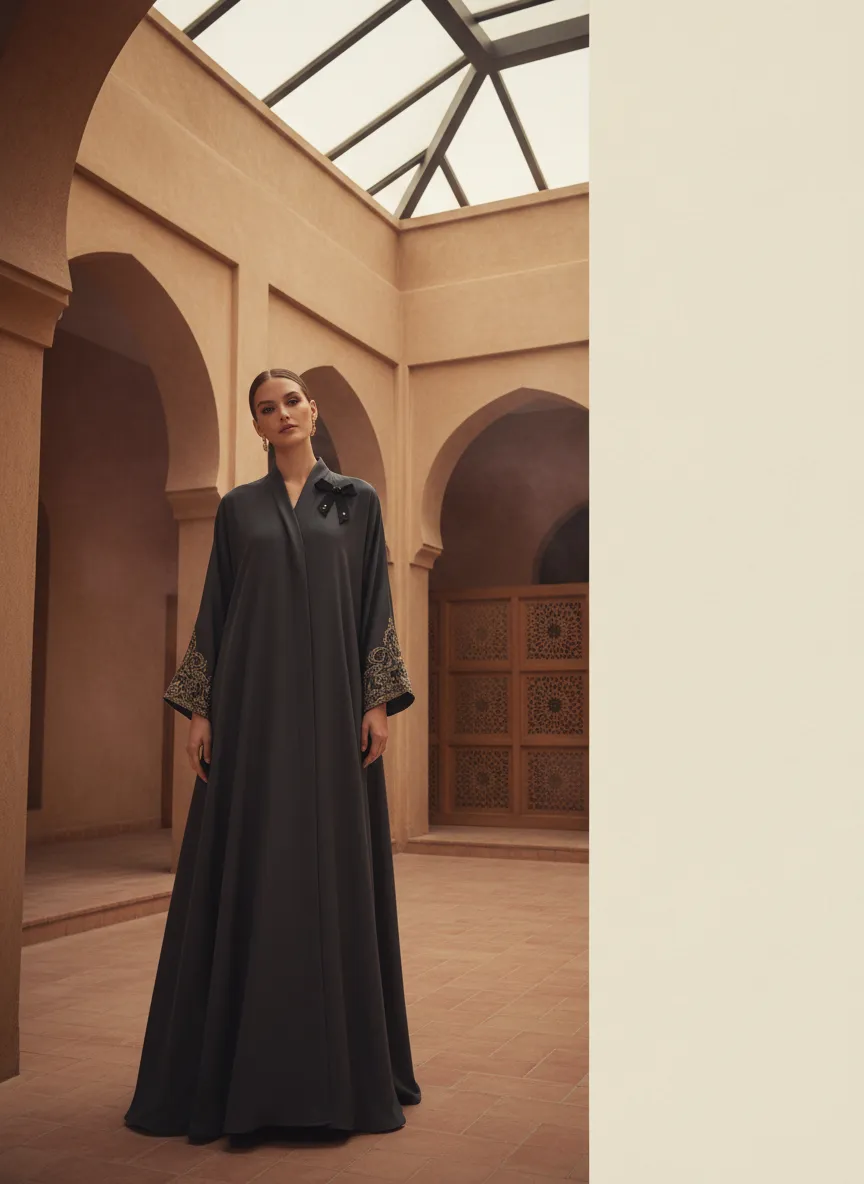 Luxury high-end photography of modest wear