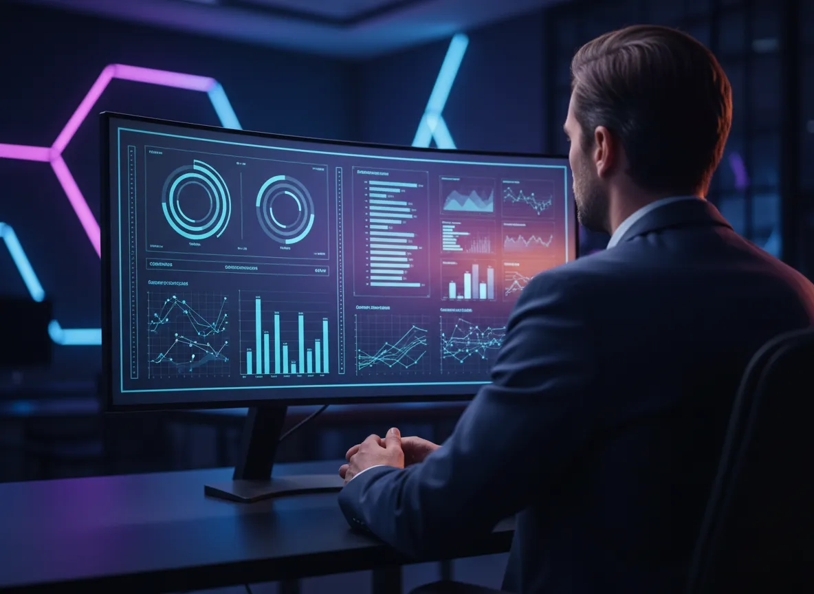 Data visualization showing scalable support operations