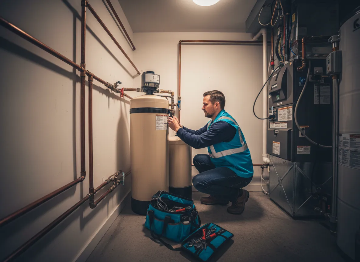 Water softener installation photo 1