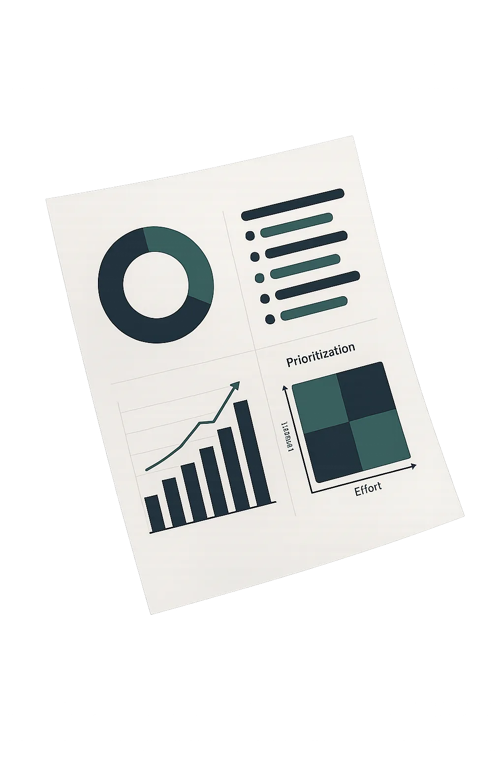 High-fidelity mock-up of the Garcia Growth Systems Revenue Engine Diagnostic report showing executive summary, funnel leak metrics, and prioritized implementation checklist