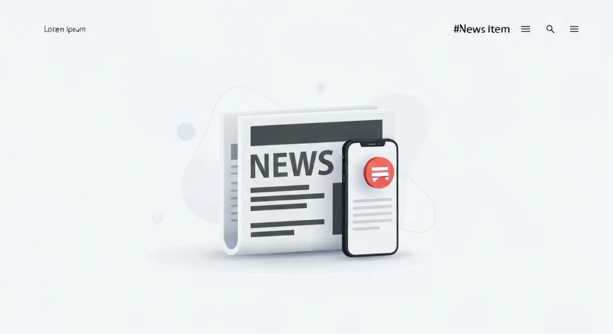 News announcement illustration