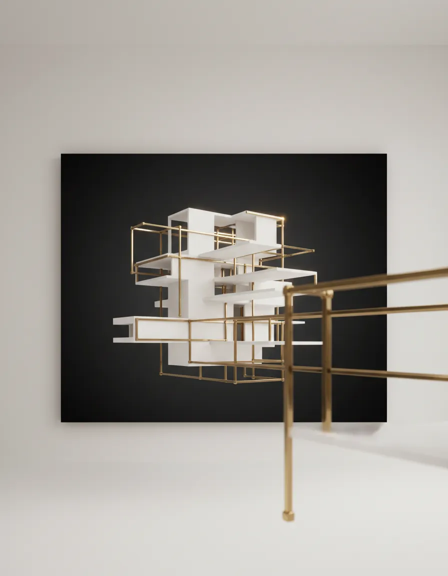 Architectural steel structure representing structural advantage