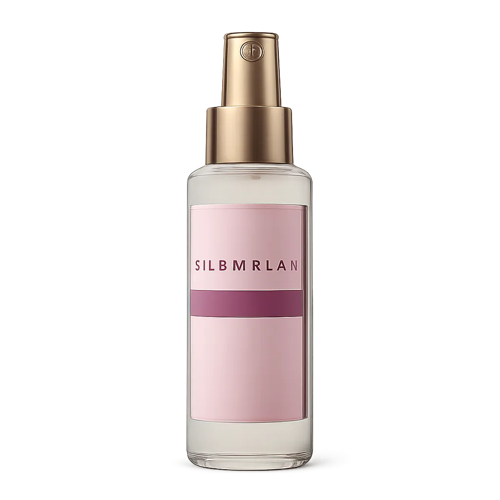 Frasco elegante de crema leave-in desenredante con válvula de spray