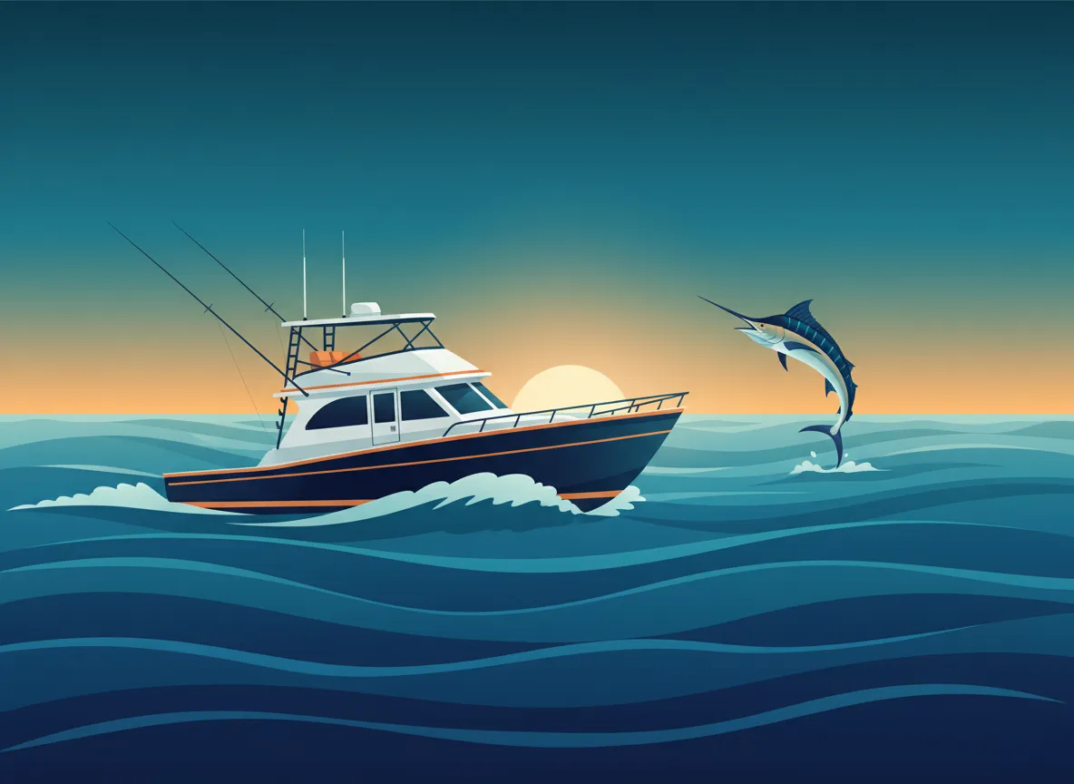 Blue Water Billfish Expedition charter illustration
