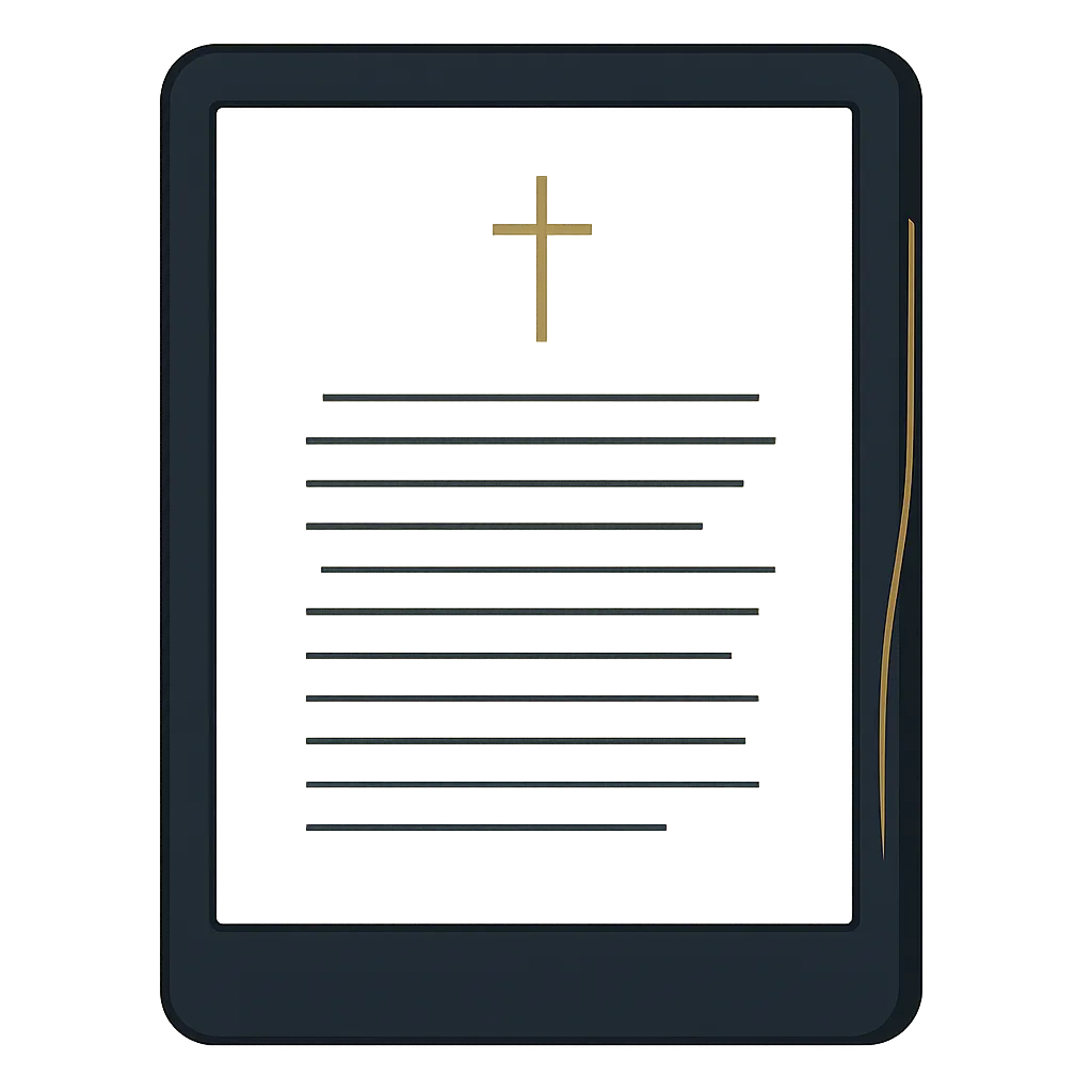 Mockup illustrativo della guida Il Rosario Giorno per Giorno su supporto digitale e cartaceo