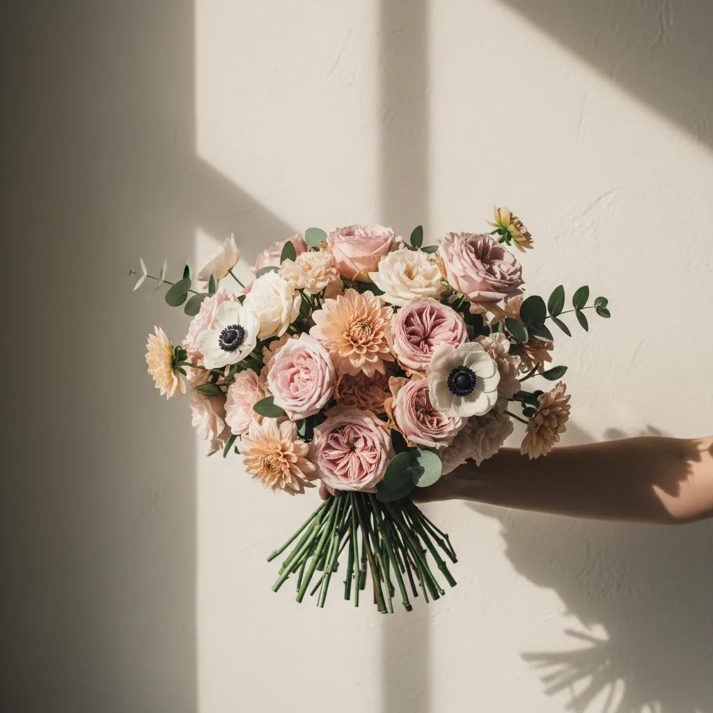 Instagram style flowers post