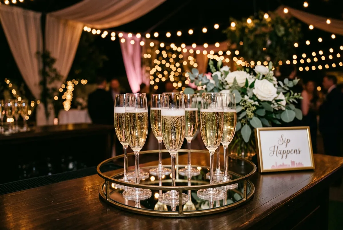 Wedding Bar Checklist What You Need to Know upscale cocktail bar setup