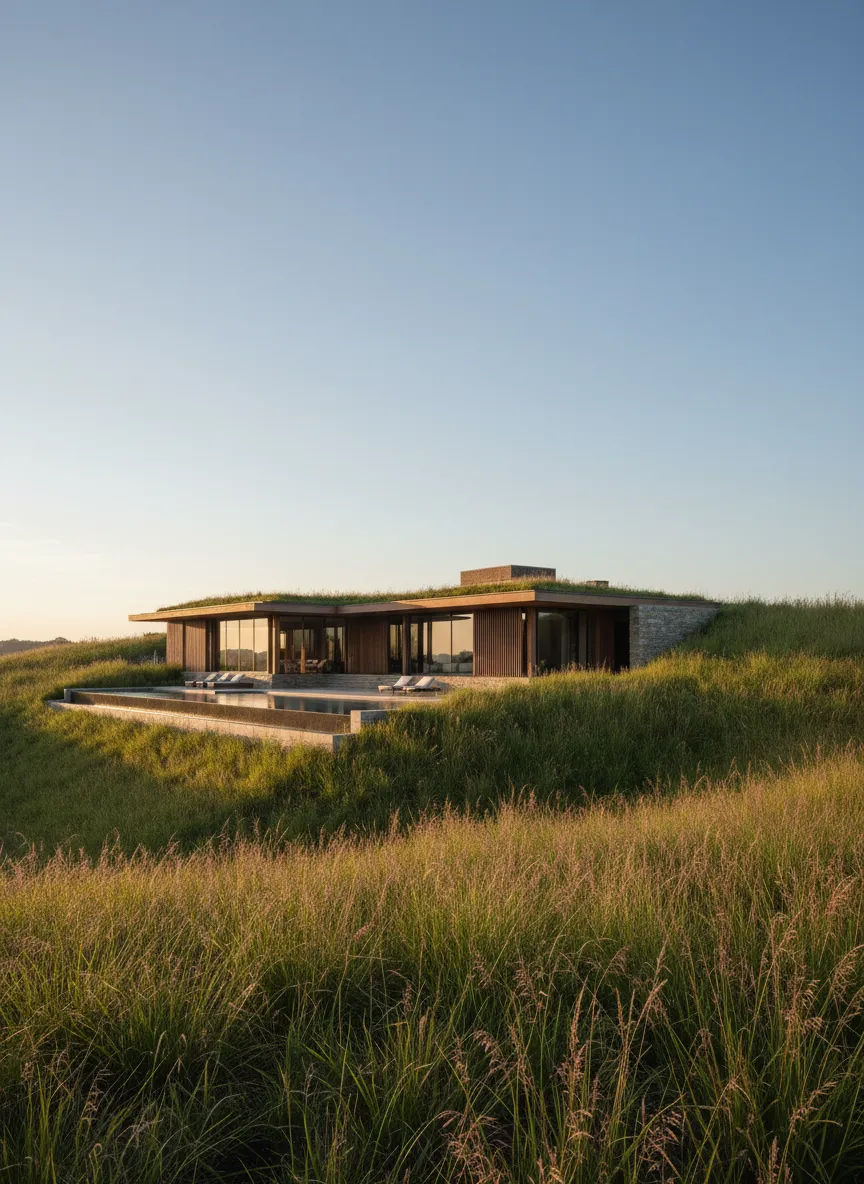 Integración paisajística y diseño orgánico contemporáneo
