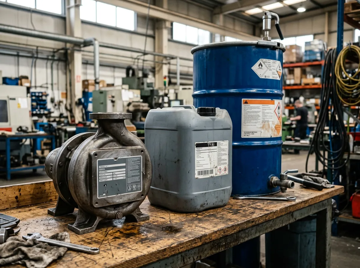 Durable labels applied to industrial components and containers in a manufacturing environment