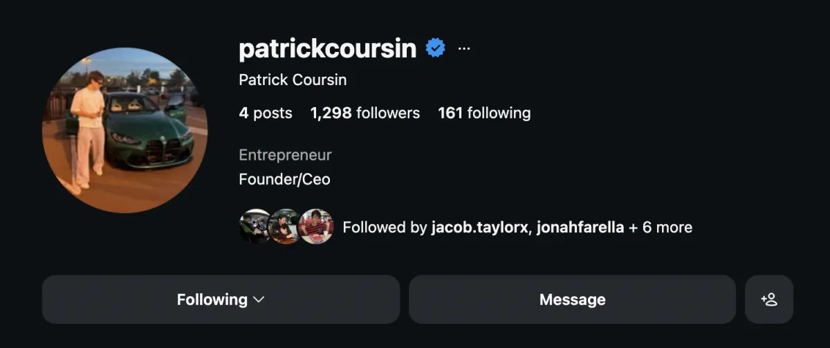 Patrick Coursin – Patrick's Essential Detailing Instagram profile