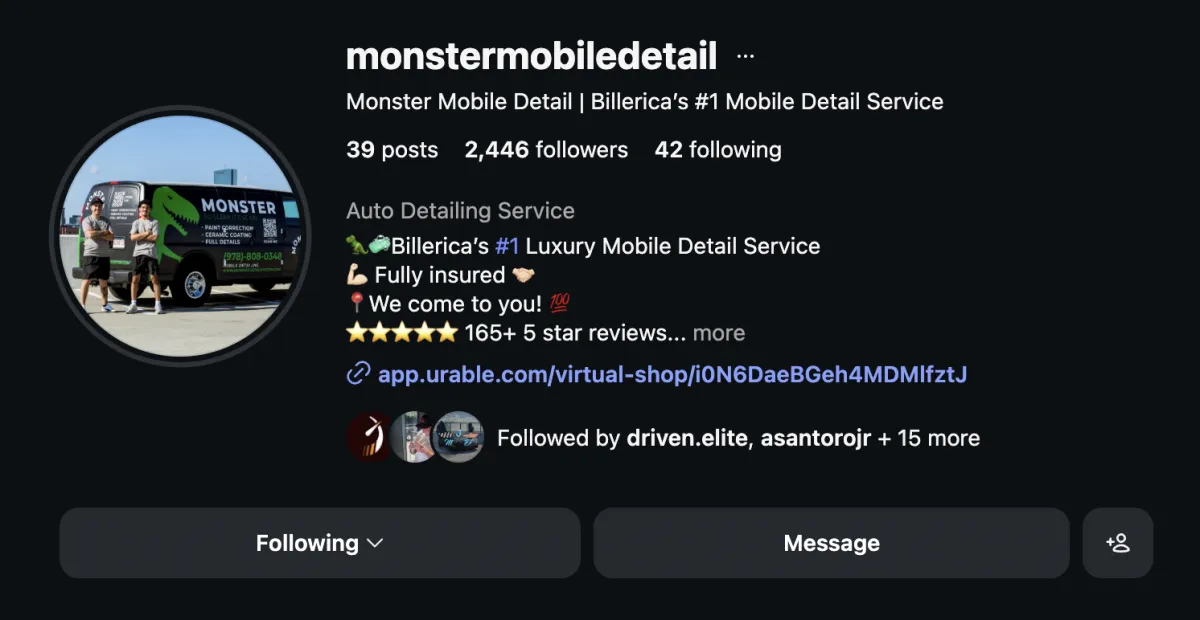 Anthony Santoro – Monster Detail Instagram profile