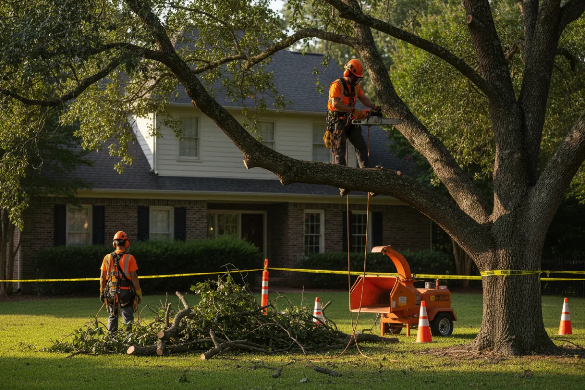 Tree trimming and cleanup