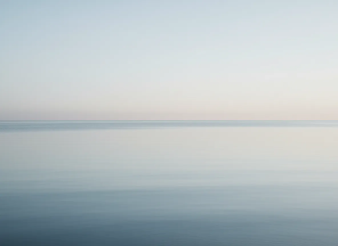 Soft horizon line over calm landscape
