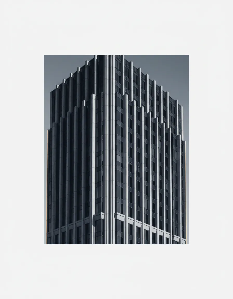 Architectural structure representing stability and transparency