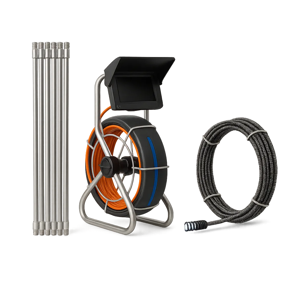 Professional plumbing equipment for clearing blocked drains