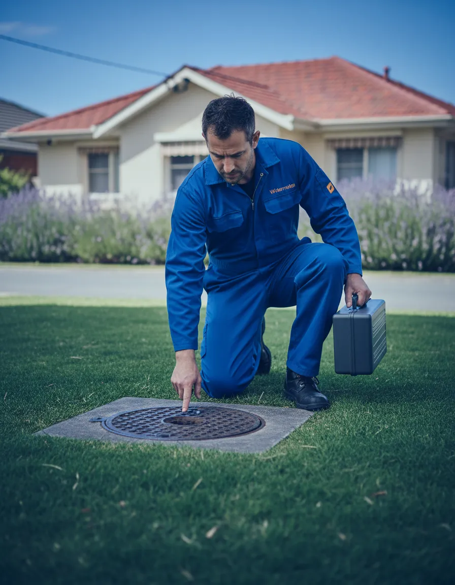 Professional Watermates plumber on site in Bentleigh