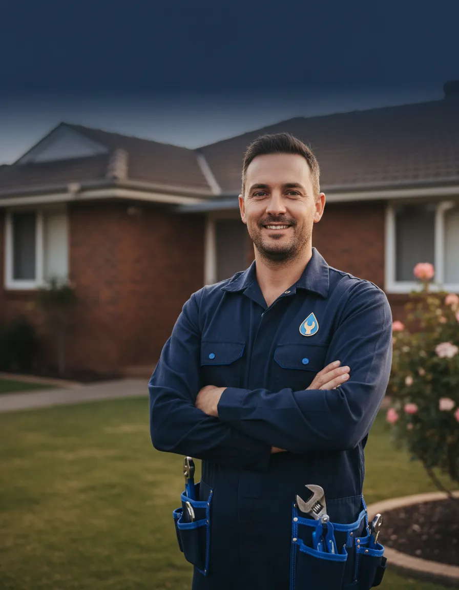 Professional Watermates Plumbing van and technician