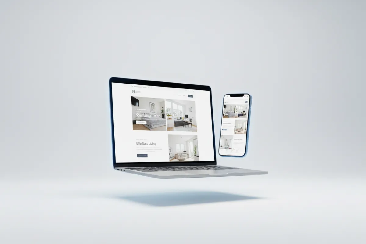 House Cleaning website preview