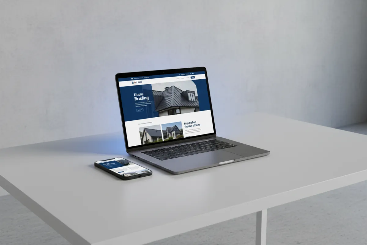 Roofing website preview