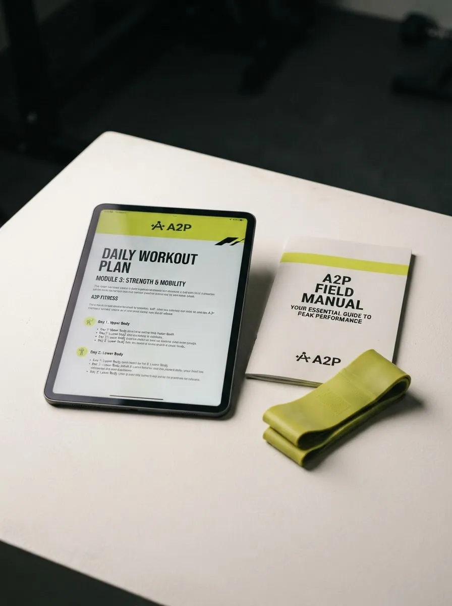 A2P Performance Interactive Digital Guide Tablet and Field Manual Mockup