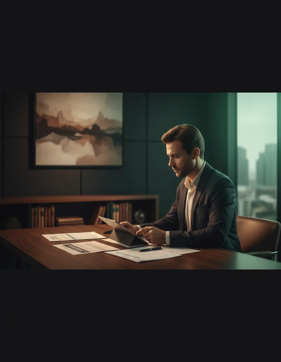 Professional financial advisor discussing credit strategies